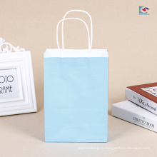 Один цвет белая хозяйственная сумка бумаги Kraft с ручками печатать Логоса доступный